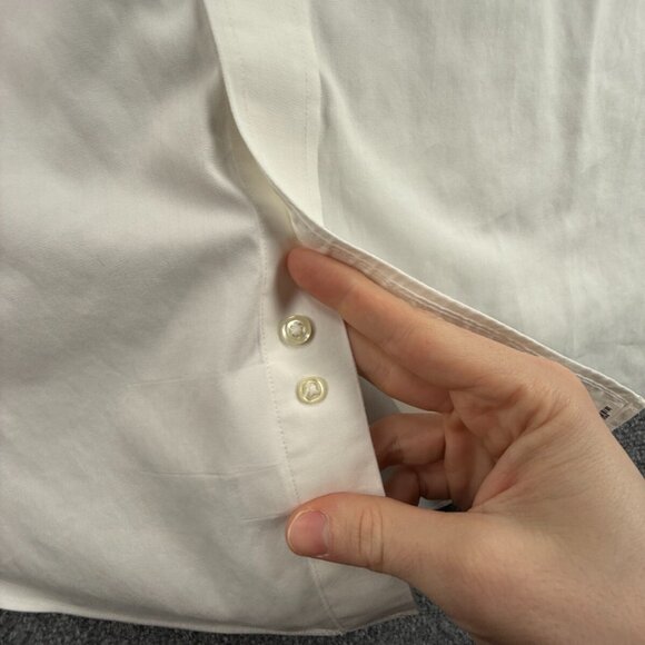 Brooks Brothers Non-Iron Regent White Cotton 16.5 36/37 Long Sleeve Button Up - Picture 14 of 16